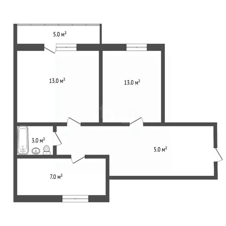 2-к кв. Крым, Советский пгт ул. Степная, 1А (47.1 м) - Фото 1