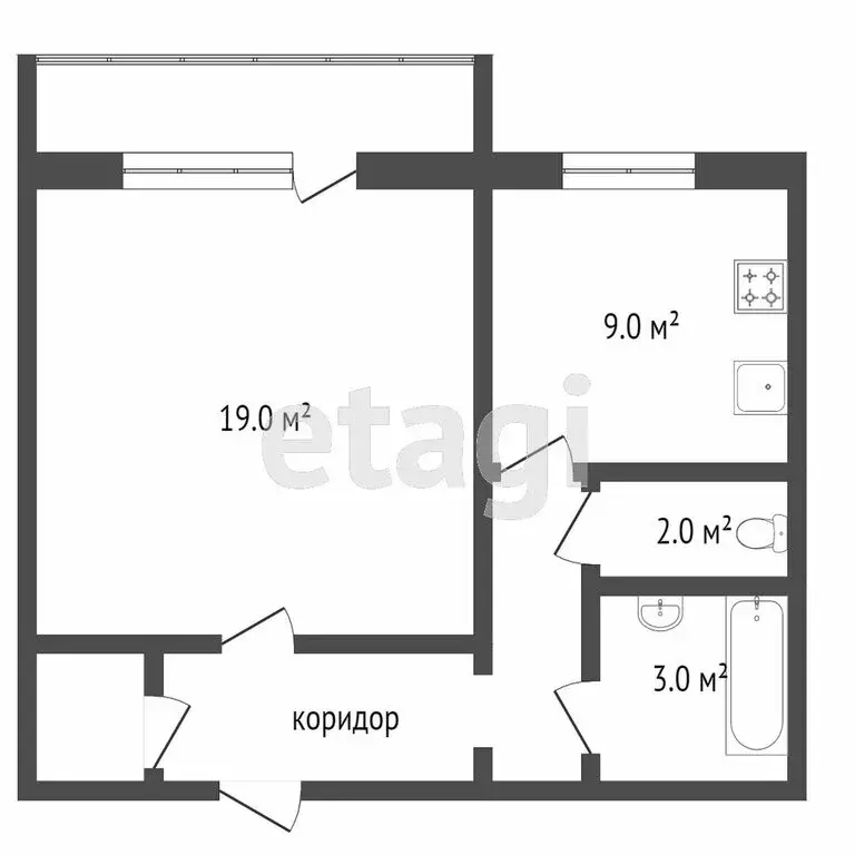 1-комнатная квартира: Челябинск, улица Академика Сахарова, 10 (40.1 м) - Фото 1