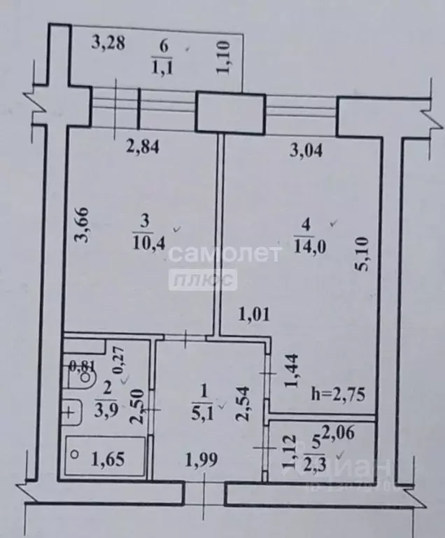 1-к кв. Забайкальский край, Чита ул. Усуглинская, 6 (36.2 м) - Фото 1