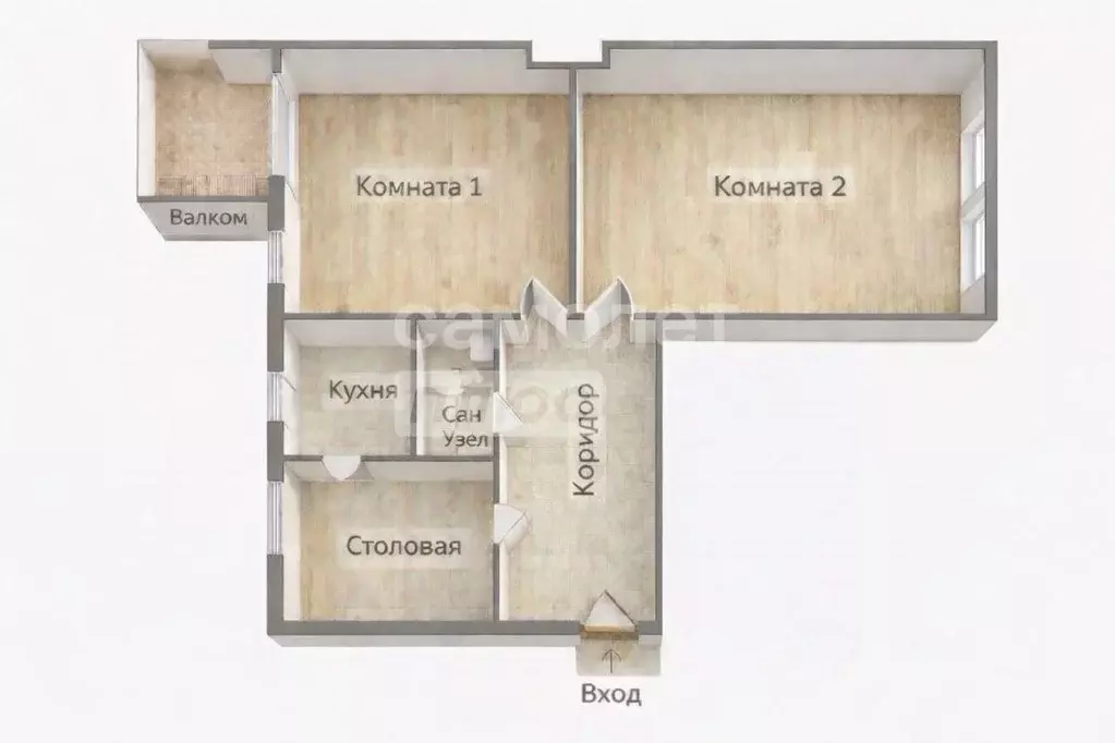 2-к кв. Москва ул. Павла Андреева, 28К4 (74.4 м) - Фото 2