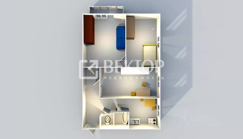 3-к кв. Ярославская область, Ярославль ул. Лермонтова, 44 (51.4 м) - Фото 2