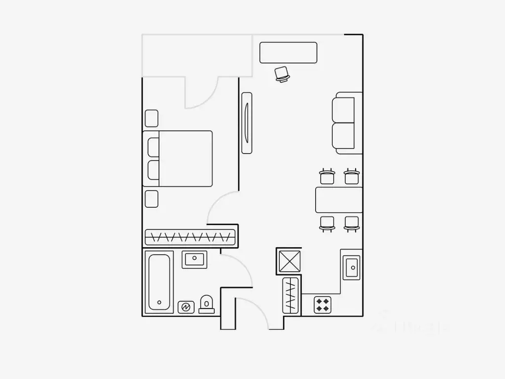 2-к кв. Москва Ходынский бул., 2 (47.0 м) - Фото 2
