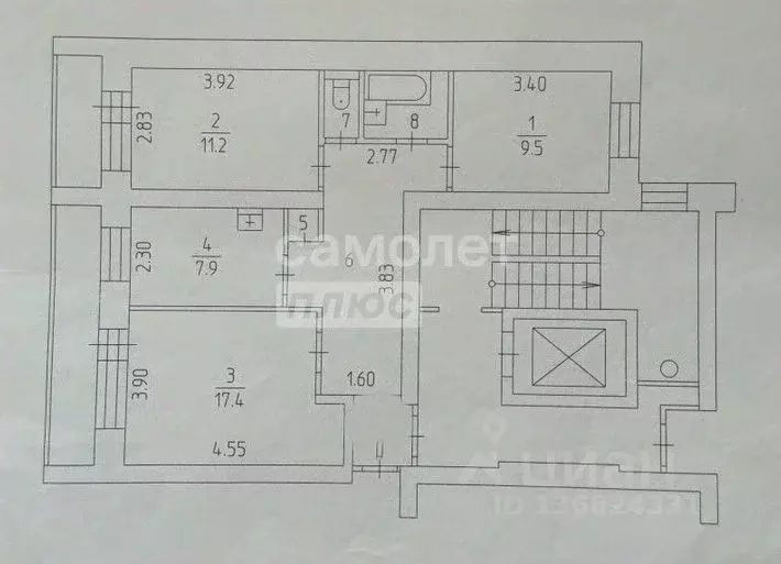 3-к кв. Пермский край, Пермь ул. Революции, 3/4В (60.9 м) - Фото 2