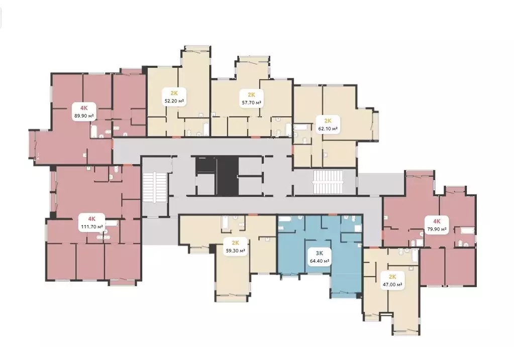 4-к кв. Красноярский край, Красноярск ул. Шахтеров, 33А (79.9 м) - Фото 1