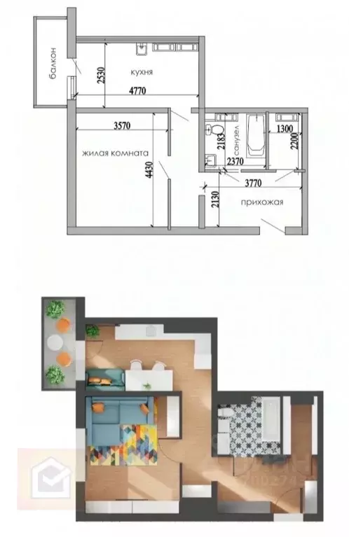 1-к кв. Крым, Евпатория просп. Победы, 93 (48.8 м) - Фото 1