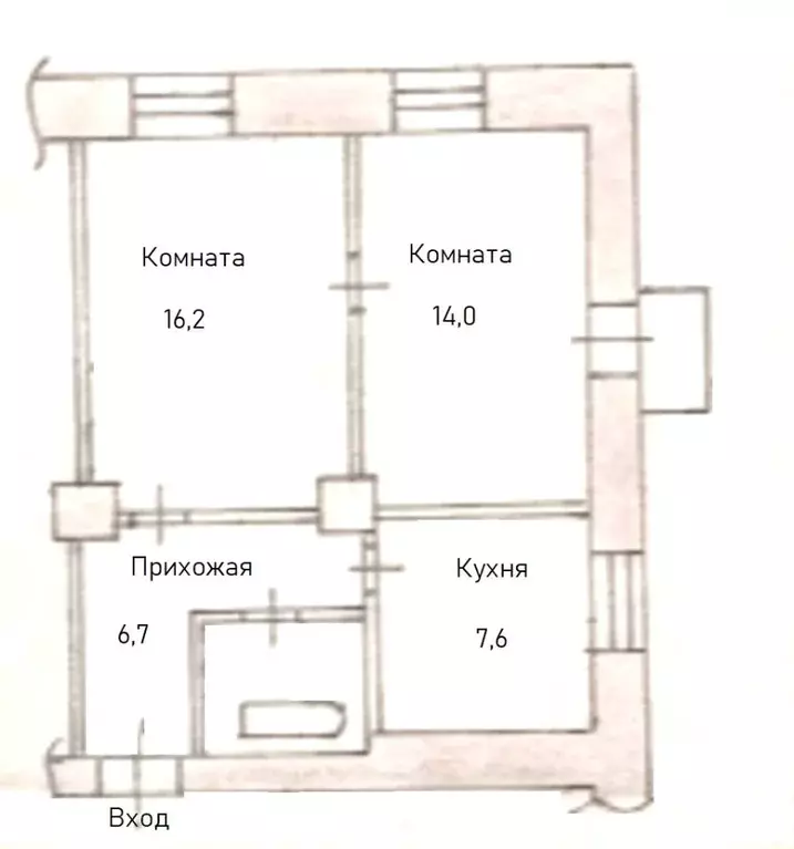2-к кв. Красноярский край, Красноярск имени газеты Красноярский ... - Фото 1