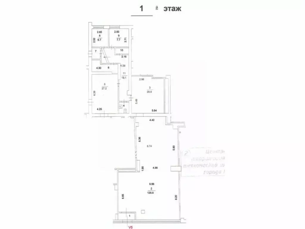 Помещение свободного назначения в Москва ул. Большая Полянка, 30 (236 ... - Фото 2
