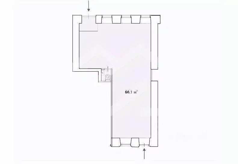 Помещение свободного назначения в Москва Богословский пер., 16/6С1 (66 ... - Фото 2