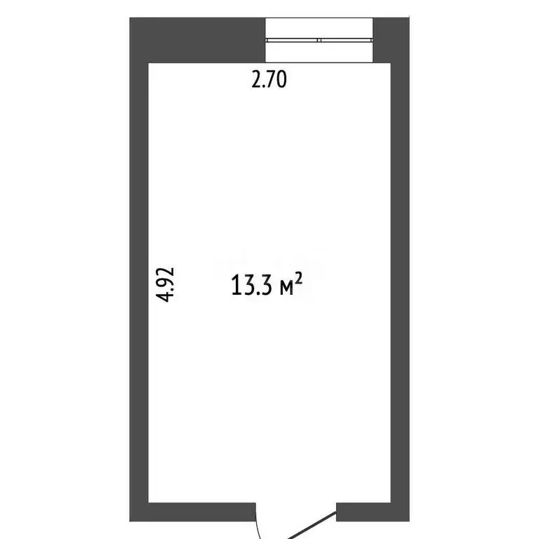 1к в -комнатной квартире (13.3 м) - Фото 1