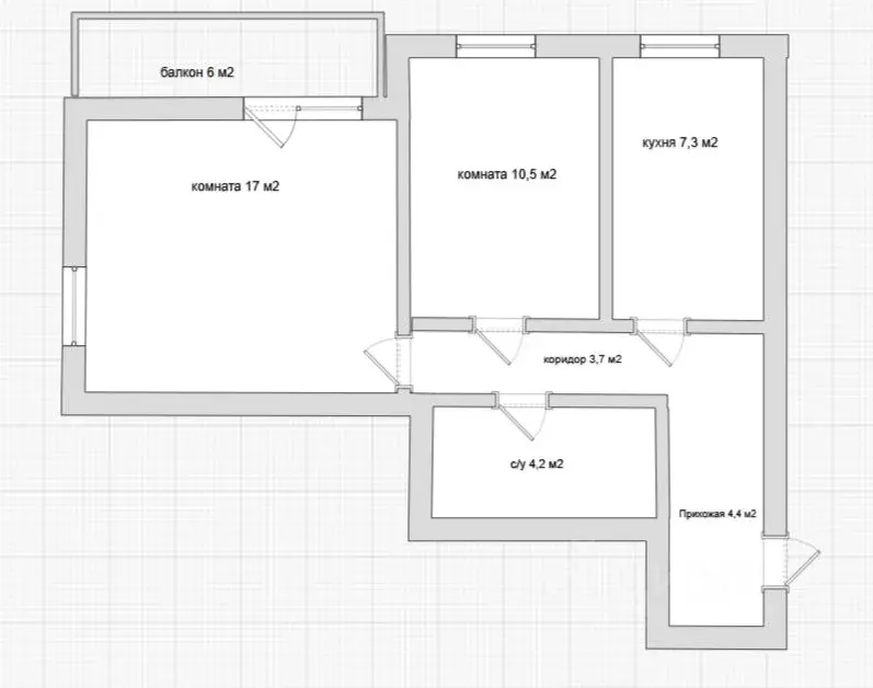 2-к кв. Московская область, Люберцы городской округ, Малаховка пгт, ... - Фото 2