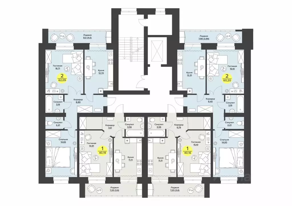 1-к кв. Марий Эл, Йошкар-Ола ул. Соловьева, 21 (40.0 м) - Фото 2