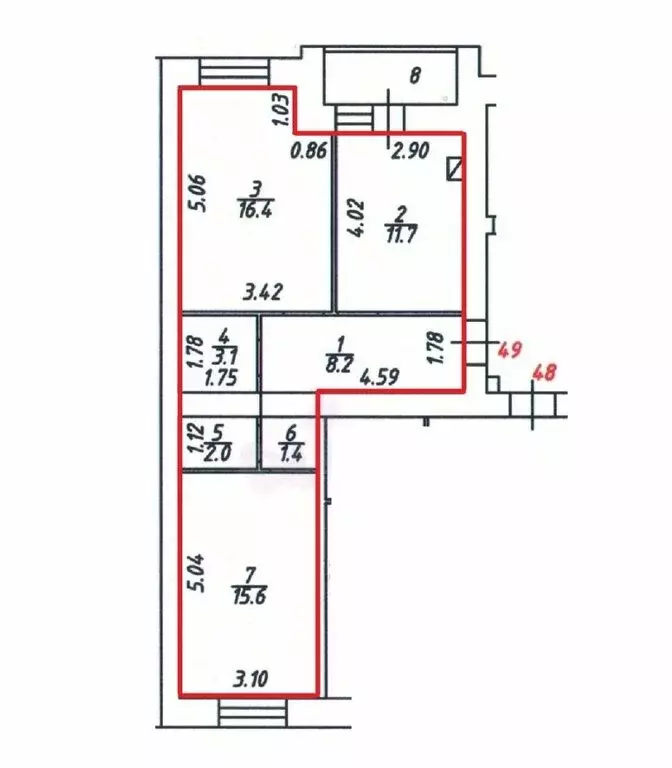 2-комнатная квартира: Кострома, Советская улица, 120А (58.4 м) - Фото 0