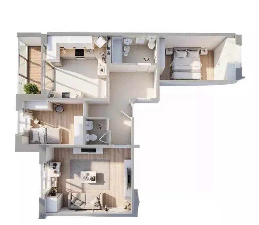 3-к кв. Самарская область, Тольятти ул. Патриотическая, 11А (83.41 м) - Фото 1