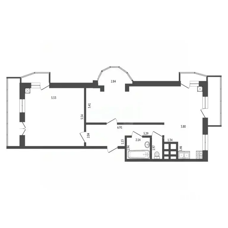 3-к кв. Самарская область, Самара Ново-Садовая ул., 106М (96.4 м) - Фото 2