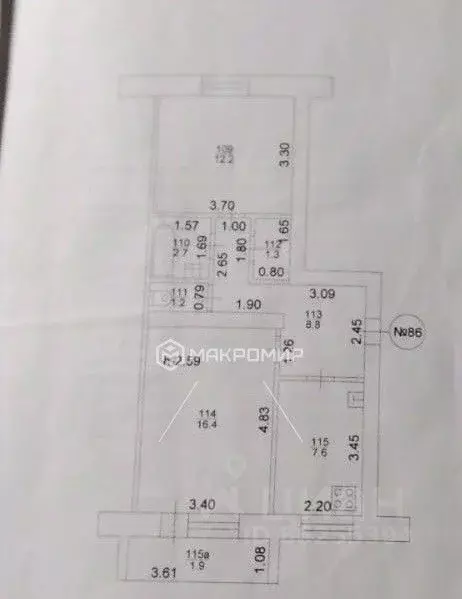 2-к кв. Татарстан, Казань Ферма-2 жилмассив, 80 (52.0 м) - Фото 2