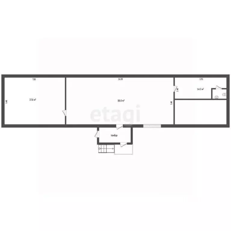 Помещение свободного назначения в Тюменская область, Тюмень ул. ... - Фото 2