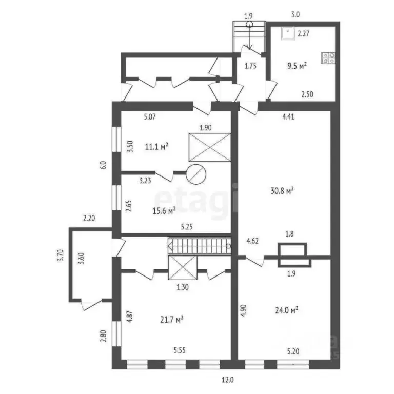 3-к кв. Вологодская область, Вологда Благовещенская ул., 70 (150.0 м) - Фото 2