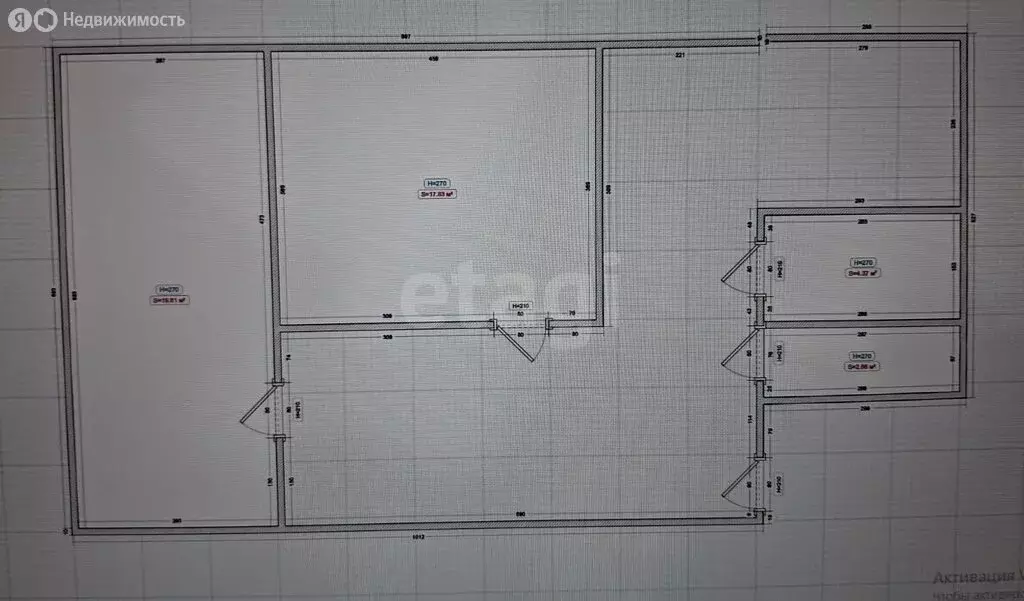 2-комнатная квартира: Малгобек, переулок Осканова, 5 (42 м) - Фото 1
