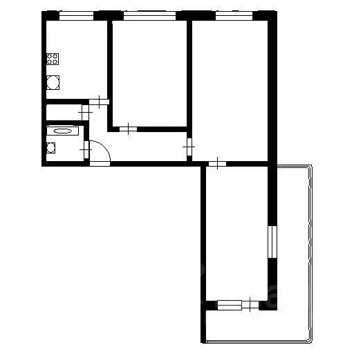 3-к кв. Ульяновская область, Ульяновск Хрустальная ул., 21 (50.0 м) - Фото 1