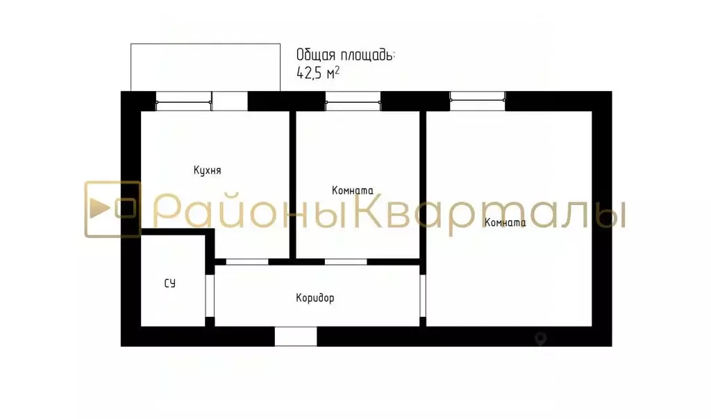 2-к кв. Новосибирская область, Куйбышев ул. Ветка, 6 (42.5 м) - Фото 2