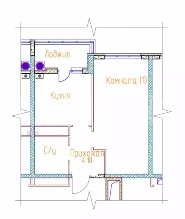 1-комнатная квартира: Ставрополь, Гражданская улица, 1/1 (40.8 м) - Фото 0