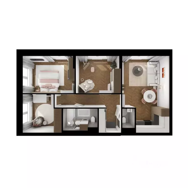 3-к кв. Московская область, Ленинский городской округ, Боброво пгт ... - Фото 2