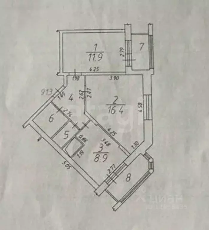 2-к кв. Московская область, Красногорск бул. Космонавтов, 7 (53.0 м) - Фото 1