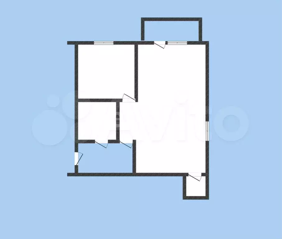 1-к. квартира, 31 м, 4/4 эт. - Фото 0