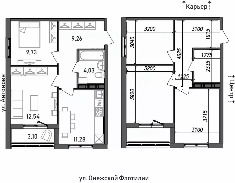 2-к кв. Карелия, Петрозаводск Флотилия жилой комплекс (49.94 м) - Фото 0