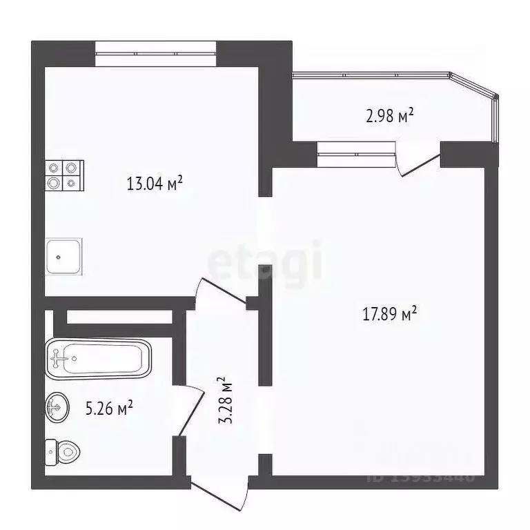 1-к кв. Тюменская область, Тюмень ул. Монтажников, 42 (40.0 м) - Фото 0