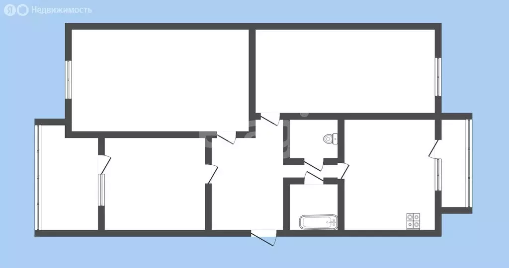 3-комнатная квартира: Черкесск, улица Космонавтов, 78 (66.2 м) - Фото 1