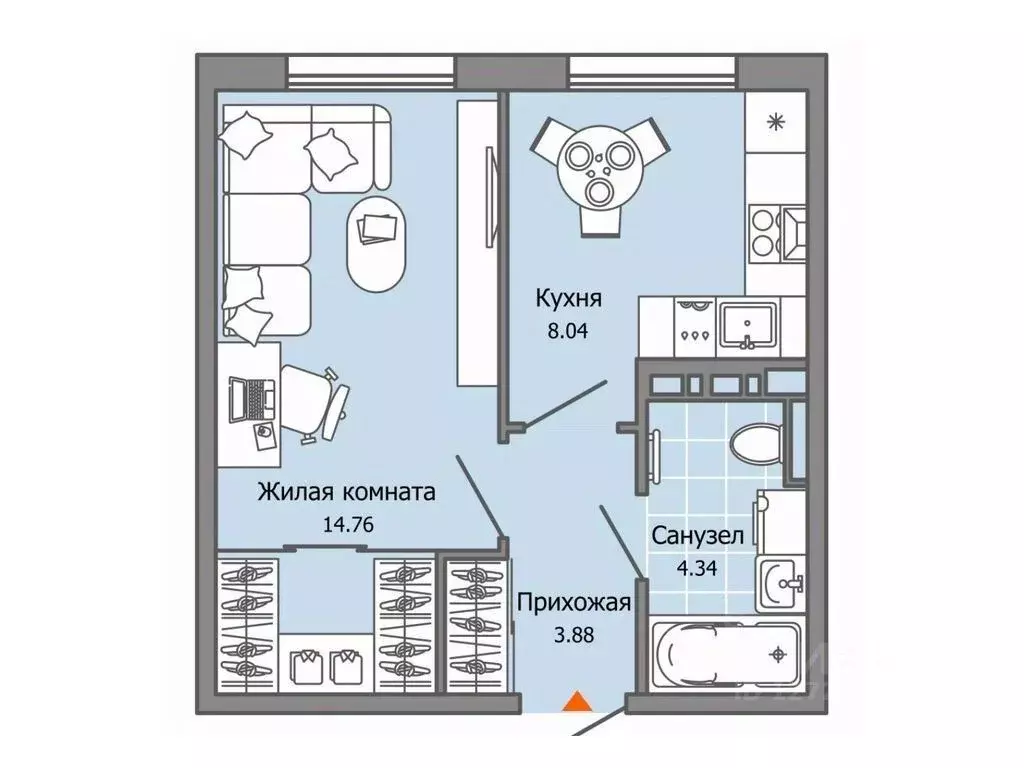 1-к кв. Ульяновская область, Ульяновск Город Новаторов жилой комплекс, ... - Фото 0