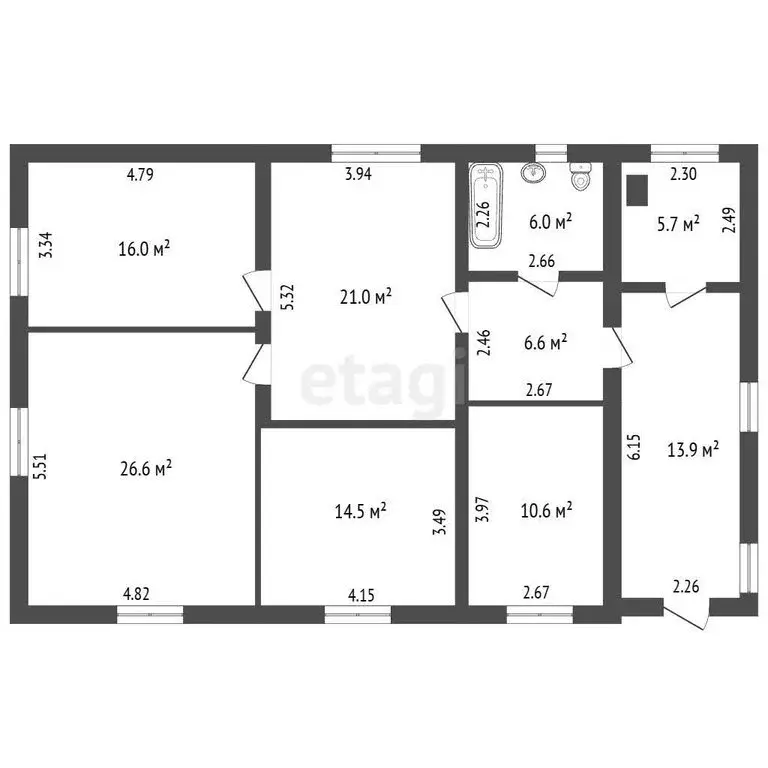Дом в Новокузнецк, Солдатская улица (120.9 м) - Фото 1