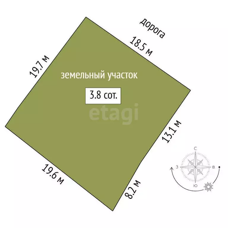 Участок в Тюмень, садовое товарищество Здоровье, Центральная улица ... - Фото 1