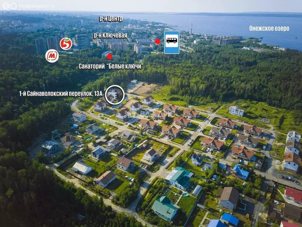 2-комнатная квартира: Петрозаводск, 1-й Сайнаволокский переулок, 13А ... - Фото 0