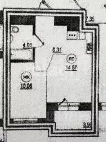 1-к кв. Иркутская область, Иркутск ул. Пискунова, 132 (35.1 м) - Фото 2