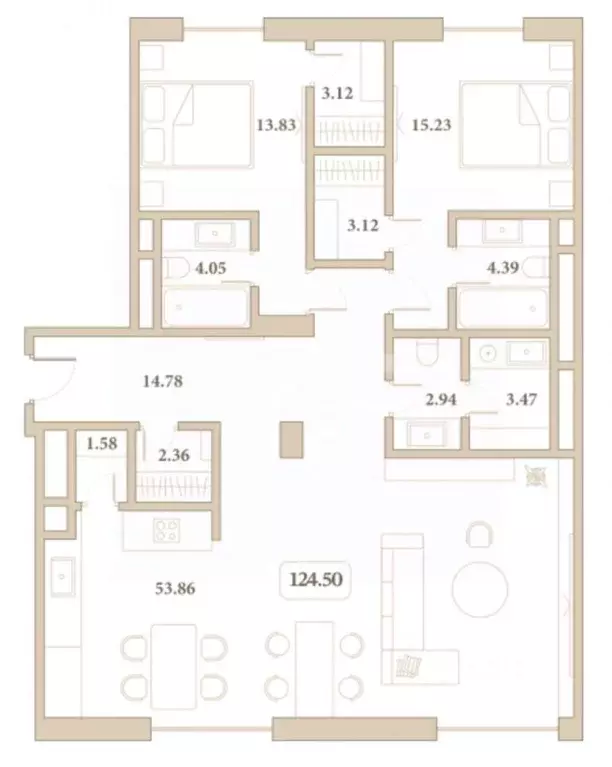 2-к кв. Краснодарский край, Анапа ул. Толстого, 27 (124.5 м) - Фото 2