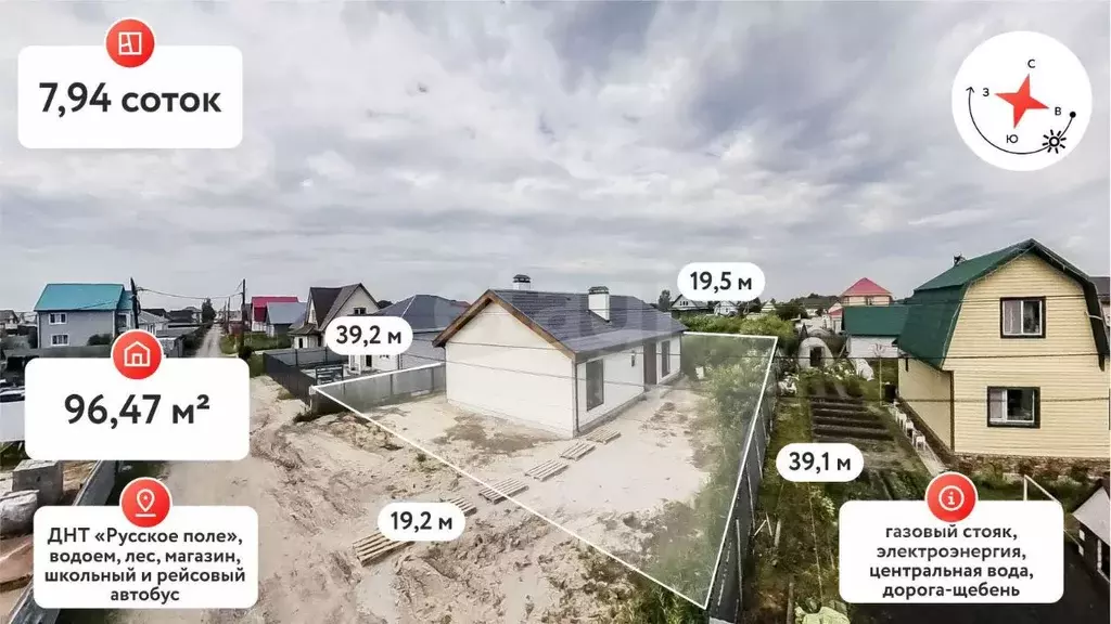 Дом в Тюменская область, Тюмень Территория СОСН Русское Поле, ул. ... - Фото 1