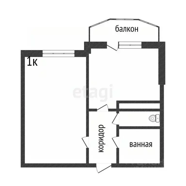 1-к кв. Белгородская область, Белгородский район, Дубовское с/пос, ... - Фото 1