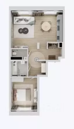 1-к кв. Московская область, Люберцы Зенино ЖК Самолет мкр, проезд ... - Фото 2