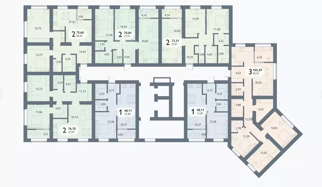 3-к кв. Брянская область, Брянский район, пос. Мичуринский, ... - Фото 2