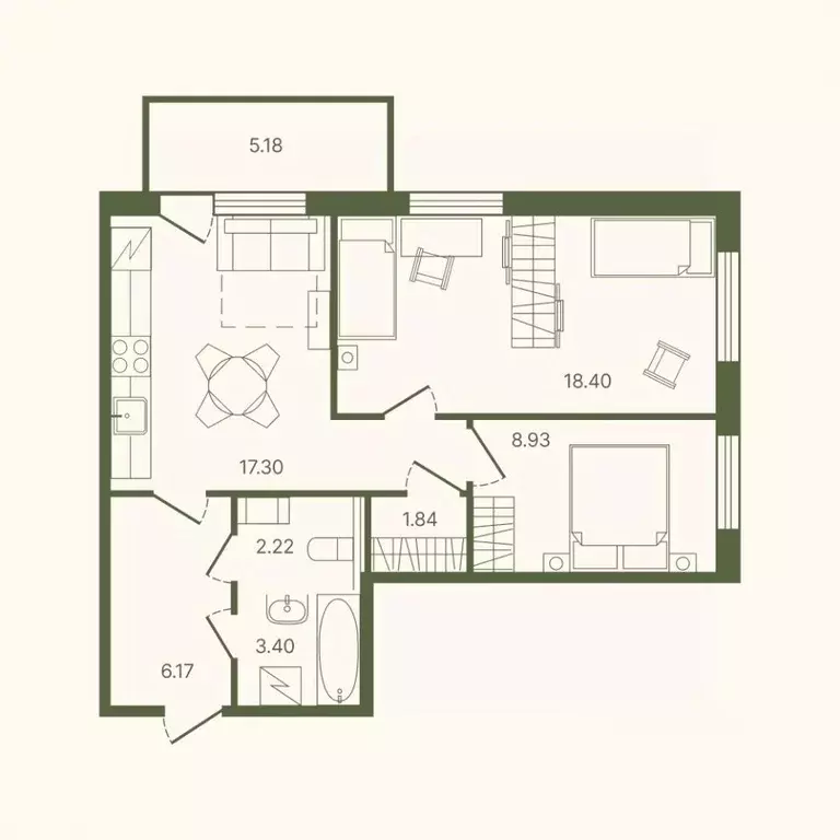 2-к кв. Ленинградская область, Тосно г. Тосненский район, Тосненское ... - Фото 1