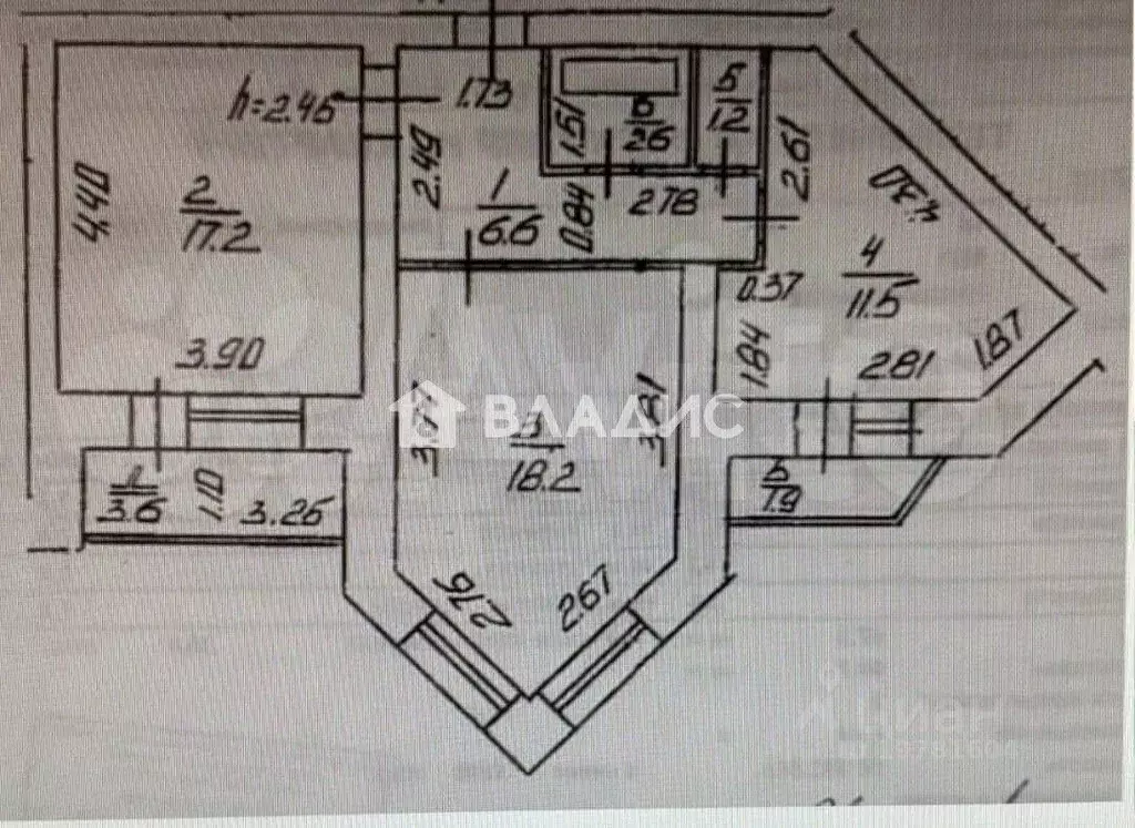 2-к кв. Башкортостан, Уфа Комсомольская ул., 16/1 (59.7 м) - Фото 2