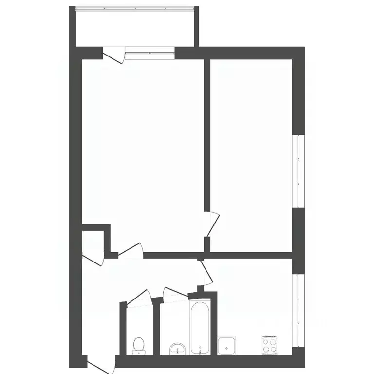 2-к кв. Тюменская область, Тюмень Тарманы мкр, ул. Игримская, 13 (39.8 ... - Фото 2