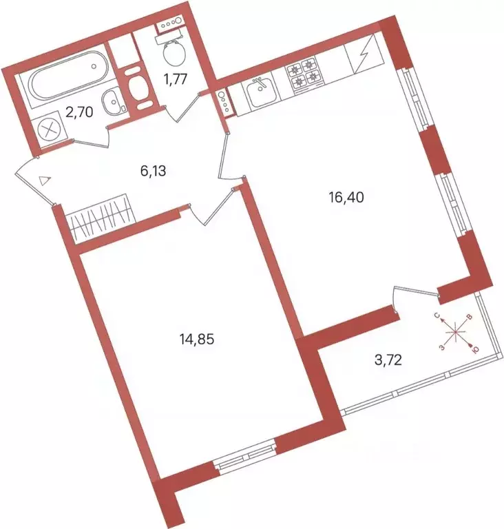 1-к кв. Ленинградская область, Сертолово Всеволожский район, Новое ... - Фото 1