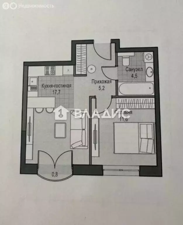 1-комнатная квартира: Москва, улица Академика Королёва, 21 (41 м) - Фото 0