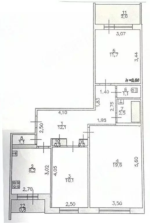 3-к кв. Тверская область, Тверь Спортивный пер., 2к4 (69.4 м) - Фото 2