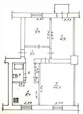 3-к кв. Тверская область, Тверь ул. Мусоргского, 7 (56.0 м) - Фото 2