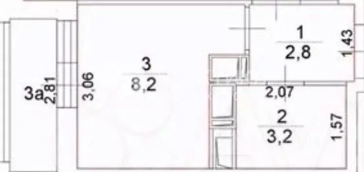 1-к кв. Московская область, Балашиха ул. Романычева, 3 (32.4 м) - Фото 2