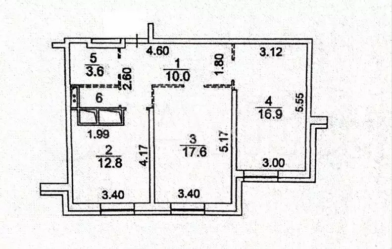 2-к. квартира, 62,5 м, 2/25 эт. - Фото 0